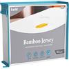 LUCID Coprimaterasso di Premium Rayon di Bambù Jersey - ultra morbido - impermeabile - Una Piazza e mezza, 135 x 190 cm