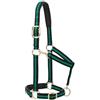 Weaver Equine Weaver Leather Cavezza imbottita regolabile in nylon, verde, cavallo medio 2,5 cm
