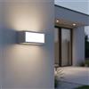 Applique Flute Design - E27 Grigio per Esterni IP65