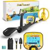 MIYAY Metal Detector Bambini Leggero con Display LCD e Bobina di Ricerca Impermeabile, 7.5'' Estensibile e Modalità DISC per Principianti e Caccia al Tesoro