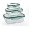 Quid Minimal Set 3 contenitori ermetici in vetro 1800 ml-800 ml-330 ml