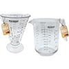Westmark Set, 2 Pezzi, 1 Caraffa Graduata + 1 Misurino a Imbuto con Cono di Misurazione, Multilingue e con Diverse Unità di Misura, Capacità: 0,5 + 1 L, Gerda, Plastica, Trasparente, 306822E7
