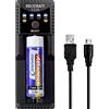 VOLTCRAFT CC1A - Caricatore a celle tonde, no NiMH, LiIon, LiFePO, NiCd Mignon (AA), Micro (AAA), Baby (