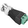 Walfront Connettore Coassiale Verde Adattatore Maschio BNC per Telecamera per Video CCTV Balun