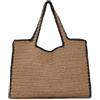 Fecialy Donne grande paglia Tote borsa a mano tessuto estate spiaggia borsa a spalla chic borse vacanze di viaggio casual