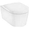 Hansgrohe EluPura S vaso wc con copriwater a discesa lenta sospeso senza brida con scarico a vortice bianco lucida 61186450