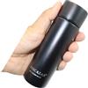 HISCAZAS Mini Bottiglia Isotermica piccola 150 ml, Borraccia Dopper Acciaio inox 316 (nero)