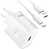 ASKUBSKU 45W Caricatore e Cavo USB C per Realme 14 Pro Lite 14T 13 Pro 12, SUPERVOOC Spina da 45Watt Adattatore di Ricarica Rapida e Tipo C Cavo 1Metro per Realme C63 C65 C71 C75 C75x Narzo 70 Pad OPPO A60 A80