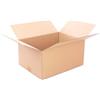 ONLY BOXES Confezione da 10 scatole cartone rinforzato con misure 50 x 40 x 30 cm e canale semplice - realizzate in Spagna con cartone riciclato resistente per spedizioni, stoccaggio e traslochi