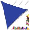 MAJINGC Vela ombreggiante triangolare, 4 x 4 x 4 m, impermeabile, protezione UV 95%, giardino, patio, piscina, esterni, fornita con corda, blu reale