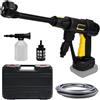 JAOGAUS Pulitore ad alta pressione, 200 bar, idropulitrice portatile per batteria Makita 18 V, motore senza spazzole idropulitrice elettrica ad alta pressione con ugello multifunzione 6 in 1, 3 livelli di