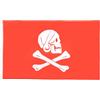 AZ FLAG Bandiera Pirata Henry Avery Rosso 90x60 cm 2 Occhielli | Uso interno ed esterno bandiera decorativa dei pirati doppie cuciture e bordi rinforzati con occhielli metallici