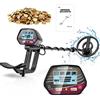 HIUYRFS Metal Detector Regolabile ad Alta Precisione Impermeabile 33-43 Pollici Metal Detector con Display LCD per Bambini e Adulti Rilevatore d'Oro Profondità di Rilevamento 34 cm
