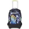 Seven Trolley Scuola Jack 3 Ruote Detach, Nero Verde, Zaino Con Carrello Sganciabile Da 37 litri di Capacità, Tasca Borraccia, Zainetto Staccabile, Scuola Elementare e Media, Bambino