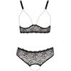 Cottelli Collection - Reggiseno Perlenset con perline e catene, nero, taglia XL, colore: Nero