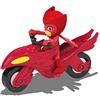 Dickie Toys 203141013 PJ Masks Owlette Moon Rover, veicolo in metallo con ruota libera, con statuetta di gufo, 7 cm, dai 3 anni in su