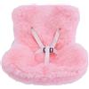 BOXOB Seggiolino Auto per Bambole, Grazioso Seggiolino di Sicurezza con Morbido Cuscino Peloso Divano Decorativo Rosa per Prese d'Aria Auto Esporre Giocattoli Bambole (Stile Peluche)