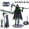 GVMJHYK T13 Action Figure Set,Cavaliere Snodabile con Armi e Mantello Giocattolo da Montare per Collezionisti Robot da Combattimento Decorazione Scrivania Regalo per Fan Sci-Fi-Verde Scuro