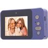 Yctze Compact Small Camera Mini Fotocamera Portatile Fotocamera 1080p da 12 MP con Fotocamera Digitale con Display HD da 2,4 Pollici Specchio Selfie a Fuoco Automatico per la (Viola)