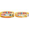 Tesa Painter's Tape Perfect+ - Nastro da pittore in carta washi sottile per mascherature precise durante i lavori di pittura - 50 m x 30 mm + Nastro da pittore in carta sottile - 50 m x 19 mm, giallo