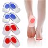 JINGIHE 4 paia di solette in gel per sperone calcaneare, in silicone, per uomo e donna, fascite plantare, dolore di Achille (UK 4-7/EU 35-39)