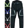 Texpeed Pantaloni rinforzati moto uomo - Pantaloni da motociclista uomo con protezioni - Invernali invernale/Estate - Con armatura CE (EN 1621-1) Nero - 5XL Girovita/Corta Gamba