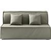 EVERGREENWEB MATERASSI & BEDS EVERGREENWEB Divano Letto 2 Posti con Materasso Matrimoniale 140x190 Ortopedico, Prontoletto RICHIUDIBILE con Rivestimento SFODERABILE e Lavabile, Coppia Cuscini SUPERSOFT Abbinati colore Grigio ELLEN