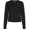 VERO MODA TALL Vmsilje Ga TLL-Pantaloncini con Scollo Rotondo Pullover, Nero, M Donna