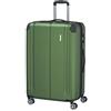 travelite valigia rigida grande, espandibile, 4 ruote, CITY, trolley con superficie antigraffio, chiusura TSA, piega ad espansione, 77 cm, 113-124 l