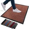 FB FunkyBuys Zerbino lavabile, per interni ed esterni, antiscivolo, resistente, zerbino in gomma altamente assorbente, perfetto per cucina, casa e ingresso in hotel (ruggine, 60 x 80 cm)