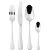 Sambonet 52563-81 Royal Inox - Set di Posate da Tavola monoblocco in acciaio inox 18/10, per 6 persone, 24 pezzi: 6 forchette, 6 cucchiai, 6 coltelli, 6 cucchiaini da tè