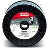 Oregon Magnum Gatorline 22-870 - Filo decespugliatore Quadrato, Diametro 1,4 cm, Bobina da 1,4 kg, Grigio