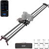 NEEWER 120cm Camera Slider Motorizzato, Controllo App, Binario Dolly DSLR in Fibra Carbonio con Batteria F750 4400mAh (Caricabatterie Non Incluso), Supporta Modalità Video/Fotografia Time Lapse, ER1