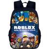 WKxinxuan Zaino Roblox Asilo, Grazioso Zaino Scolastico Anime, Adatto come Regalo per i Bambini