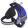 Ferplast Pettorina per Cani HERCULES XXL, Imbottita, Resistente, Antigraffio, Riflettente, con Maniglia Blu