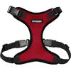 Best Pet Supplies Voyager Pettorina per animali domestici con chiusura Step-in, per tutte le condizioni atmosferiche, regolabile, per cani e gatti, finitura rosso/nero, XL