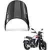 evomosa Moto Deflettore Vento Parabrezza Universale per Moto 5 '' - 7 '' Faro (Nero)