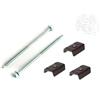 Generico Kit fissaggio lamiere lastre grecate - VITI + RONDELLE + CAPPELLOTTI (Conf. 50 pz - Viti autoperforanti da 80 + Cappellotti TDM + Rondelle)