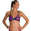 ARENA Costume da Bagno da Donna Red USA Tie Back MaxLife, Donna, Costume Intero, 003065, Top - Blu Navy, Multicolore., 28