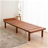 EMOOR Struttura Letto Doghe in Legno OSMOS 65 x 185 cm per Materasso Futon Giapponese Pino Massiccio (Marrone Retrò), Altezza Regolabile (5/18/31 cm) Tatami