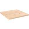vidaXL Piano Tavolo 40x40x2,5 cm in Legno Massello di Pino Quadrato, Piano Tavolo in Legno, Piano Tavolo da Pranzo, Piano tavolino
