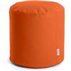 Avalon - Pouf Poggiapiedi CILINDRO Jazz in Ecopelle, Puff Poggiapiedi Divano quadrato, Puffo Imbottito in Similpelle Elegante e Resistente, Comodo e Impermeabile, Made in Italy(50cm-Arancio)