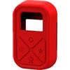 Palumma Custodia protettiva per TELESIN T10 Smart Remote Case per TELESIN T10 Telecomando Senza Fili Custodia in Silicone Cover Guardie Guscio Protettivo (Rosso)