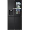 LG GMG860EPBE Frigorifero Slim Multidoor InstaView, Classe E, 638L, Wi-Fi, Door e Linear Cooling, Frigo con Dispenser Acqua UVnano senza allaccio, Metal Fresh, Frigorifero Nero Opaco