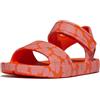 Fitflop Iqushion Kids Toddler Poppy-Print Erg B/S Sandals, Sandali Unisex-Bambini, Arancione, 25 EU
