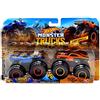 Hot Wheels Monster Trucks Demolition Doubles Giant Wheels Rodger Dodger Vs Dodge Charger R/T