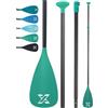ZLX SUP Paddle 3 & 4 Pezzi Regolabile in Alluminio,SUP Paddle 167-208cm con Lama in Fibra di Vetro,Perfetto per Surf, Galleggiamento e Divertimento degli Sport Acquatici