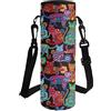HUGS IDEA Borsa termica in neoprene per bottiglia d'acqua con tracolla, Galassia Nebulosa, L, Organizer per borse