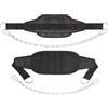 Lanovis Cintura per sollevamento pesi cintura palestra in neoprene con Supporto Lombare Imbottito, catena in acciaio e 2 moschettoni, cintura powerlifting uomo donna per allenamento di forza, bodybuilding (A)