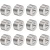 QUARKZMAN 12pz Distanziatore in Acciaio Inossidabile 8.2mm Foro x 16mm OD x 8mm Lunghezza Boccola per Vite Finitura Semplice Distanziatore Metallo Rotondo per Viti Bulloni e Barre M8